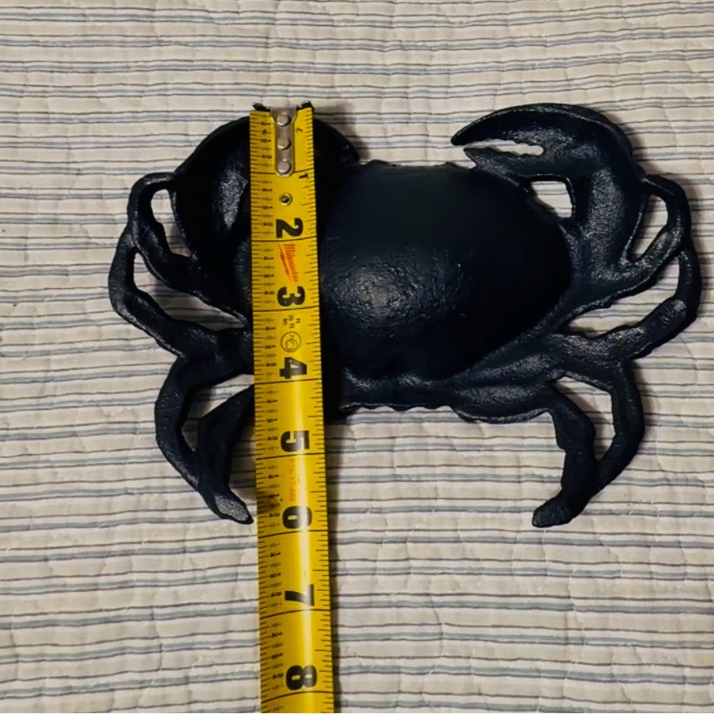 Cast iron navy blue crab dish. Perfect as a jewelry holder, NWOT. - Picture 3 of 7